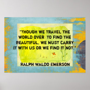 though we travel the world poster