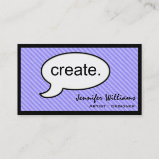 Thought Cloud Create Artist Business Card