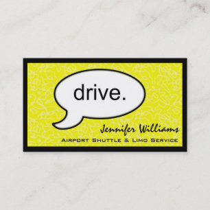 Thought Cloud Drive Limo Business Card