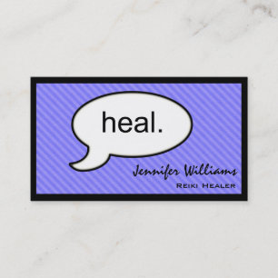 Thought Cloud Healing Reiki Heal Business Card
