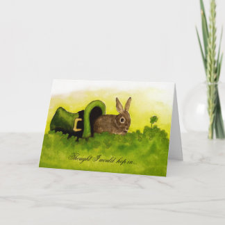Thought I would Hop in Happy St Patrick's Day Card