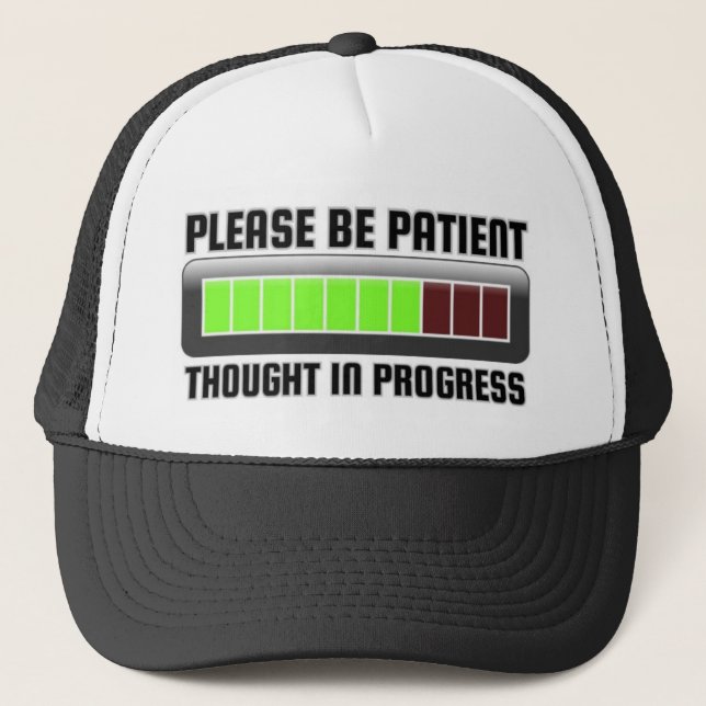 Thought In Progress Trucker Hat (Front)
