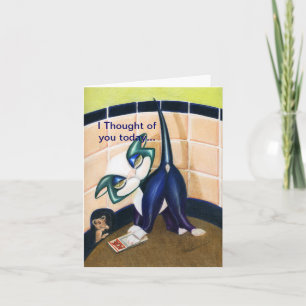 Thought of you today, note card, by Alma Lee Card