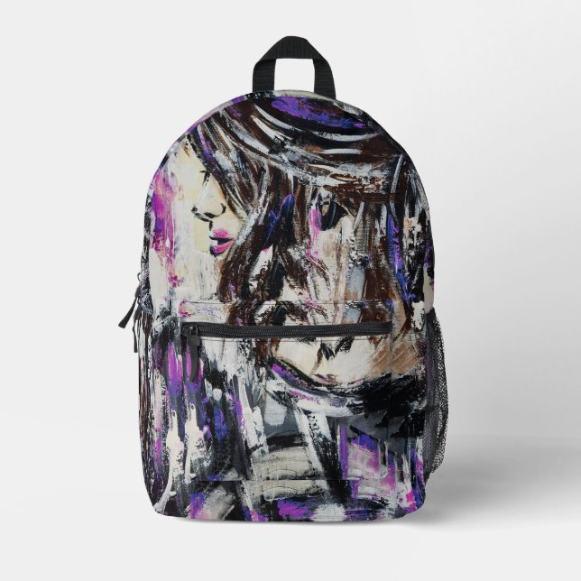 Thought Printed Backpack (Front)