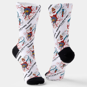 Thought Requires A Lot Of Nerve Neuron Synapse Socks
