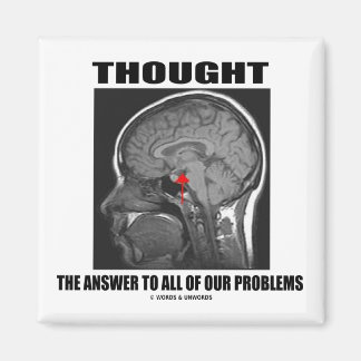 Thought The Answer To All Of Our Problems (Brain) Magnet