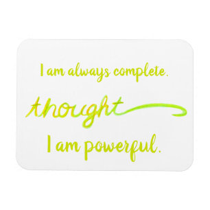 "Thought" Yellow Power Chakra Words Magnet