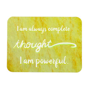 "Thought" Yellow Power Chakra Words Magnets