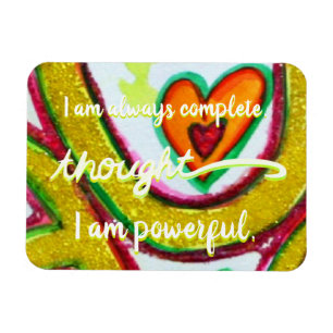 "Thought" Yellow Power Chakra Words Magnets
