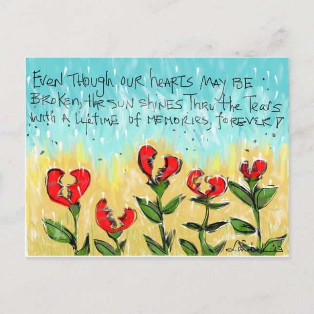Thoughtful and creative sympathy card (Front)