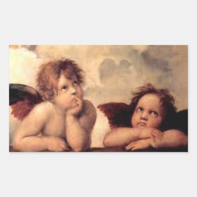 THOUGHTFUL ANGELS PRODUCTS RECTANGULAR STICKER (Front)