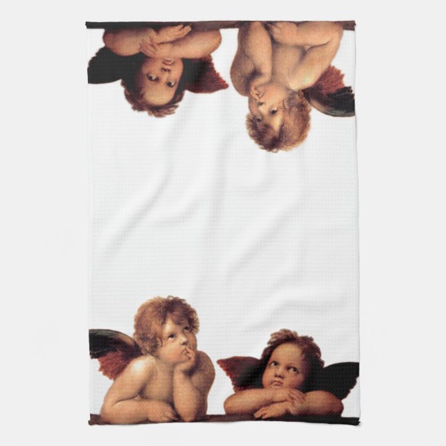 Thoughtful Angels Tea Towel (Vertical)