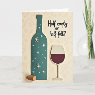 Thoughtful Bottle Birthday Card