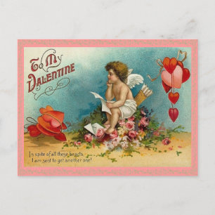 Thoughtful Cupid Valentine Postcard