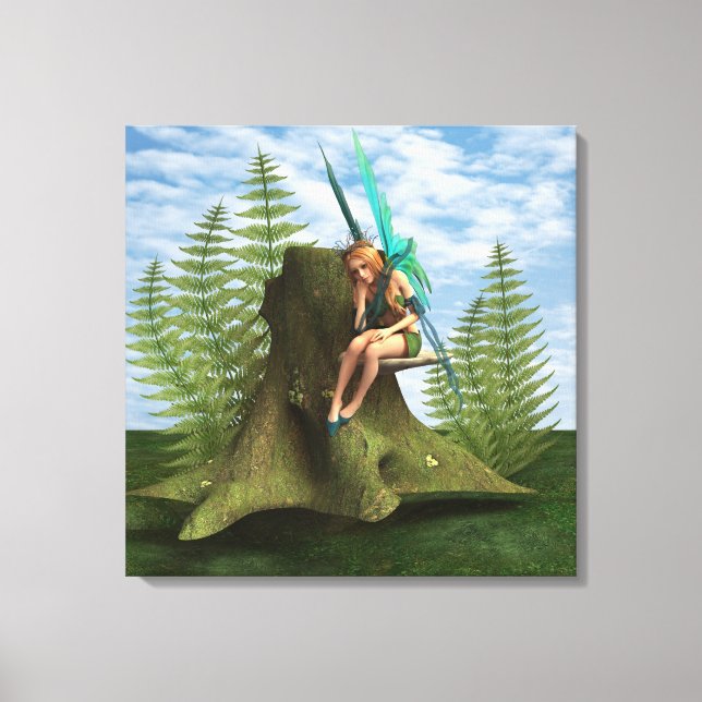 Thoughtful Fairy Canvas Print (Front)