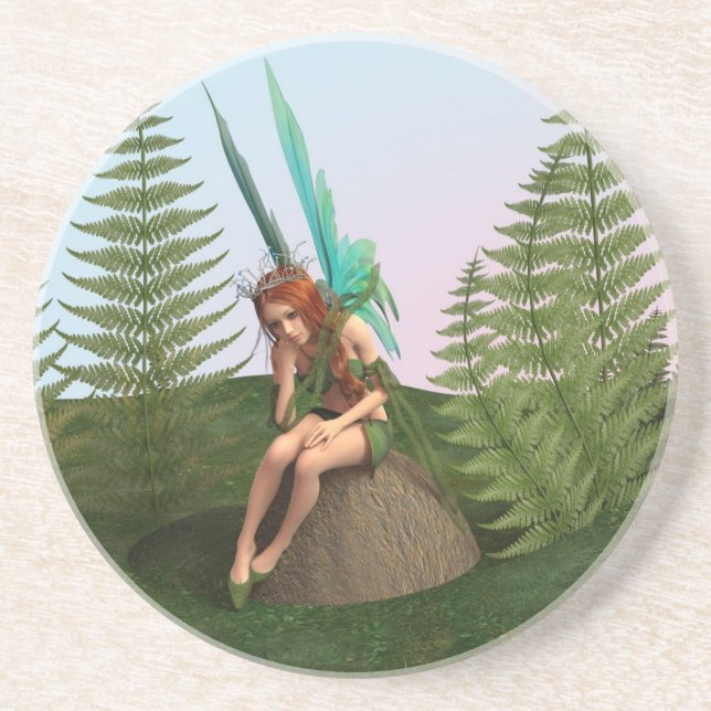 Thoughtful Fairy Coaster (Front)