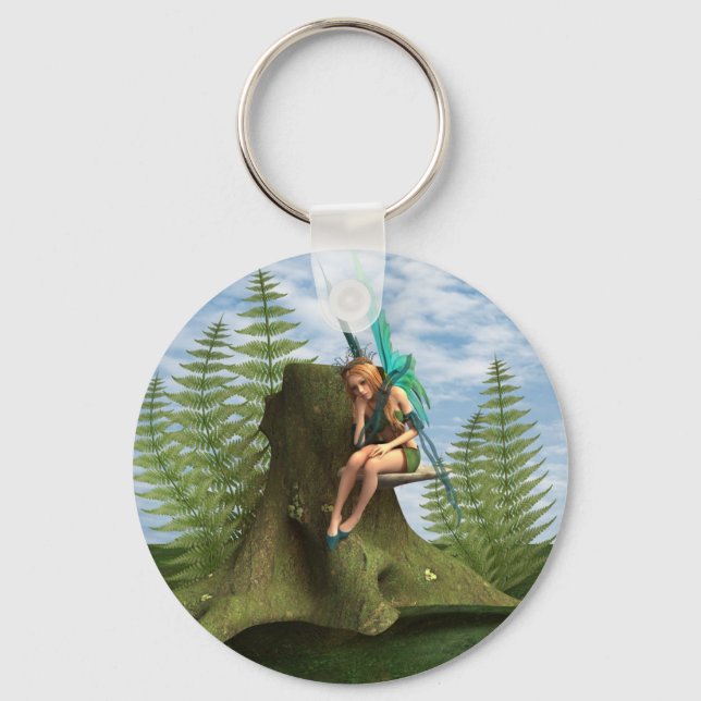 Thoughtful Fairy Key Ring (Front)