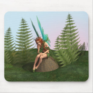 Thoughtful Fairy Mouse Mat