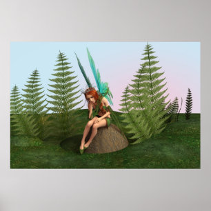 Thoughtful Fairy Poster