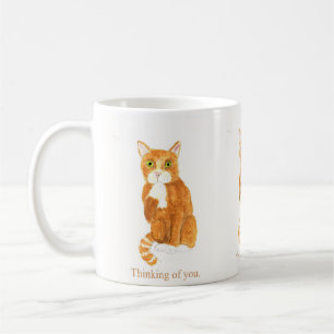 Thoughtful Ginger cat Mugs