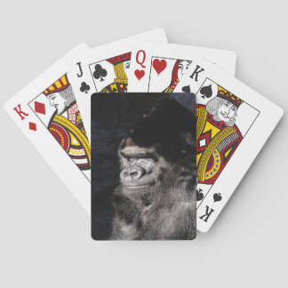 Thoughtful Gorilla Playing Cards