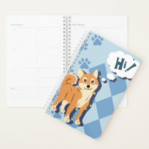 Thoughtful Shiba Inu Planner