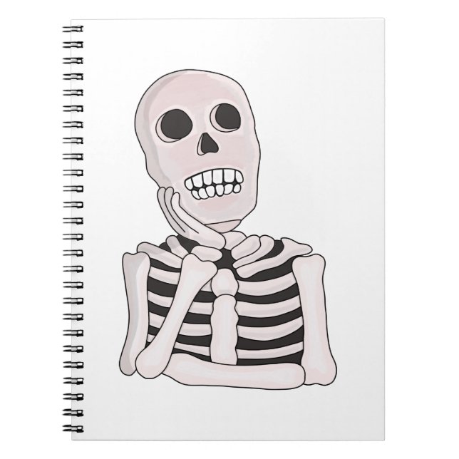 Thoughtful Skull Notebook (Front)