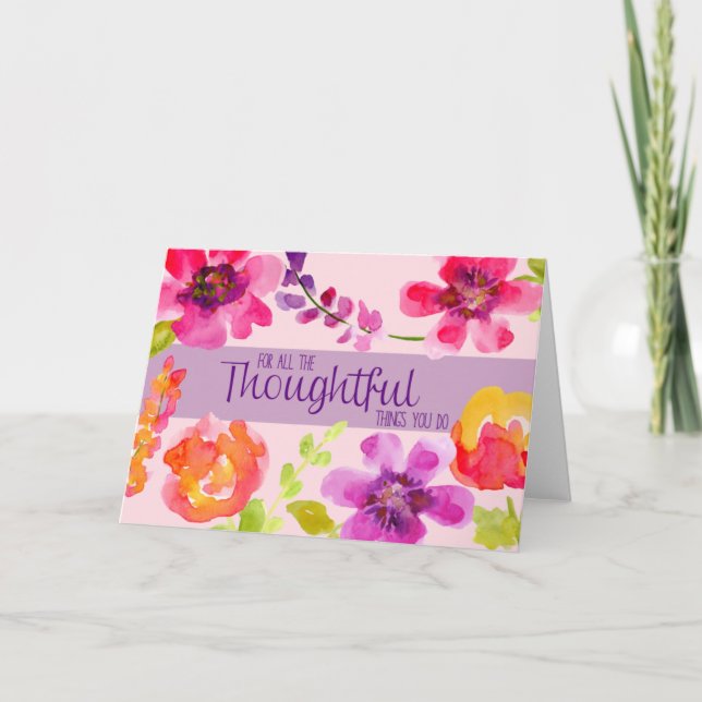 Thoughtful Thank You Card (Front)