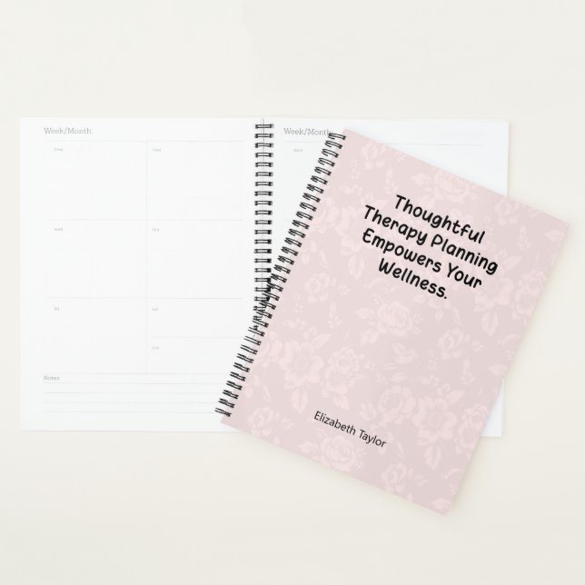 Thoughtful Therapy Planning Empowers Wellness Planner (Display)