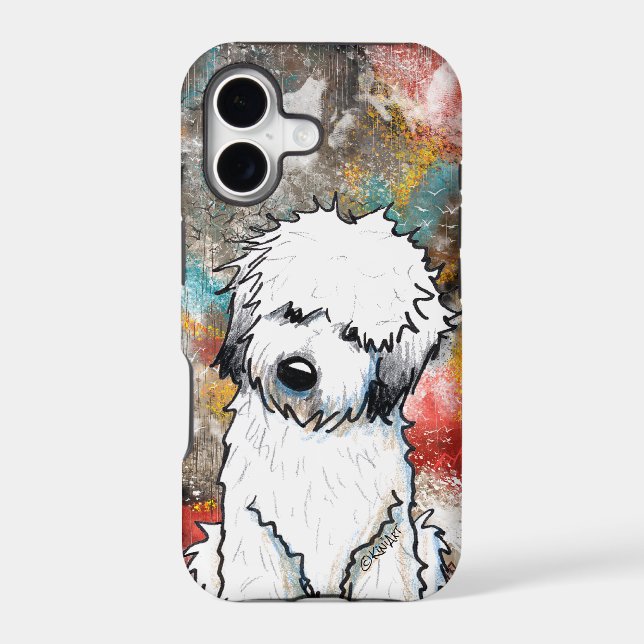 Thoughtful Wheaten iPhone Case (Back)