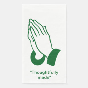 “Thoughtfully Made” Praying Hands Towel Napkin