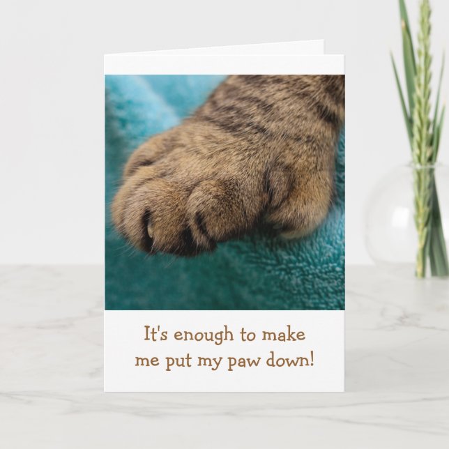 Thoughts About Cancer Funny Card (Front)