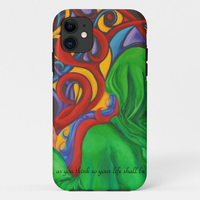 Thoughts create -original art  Case-Mate iPhone case (Back)