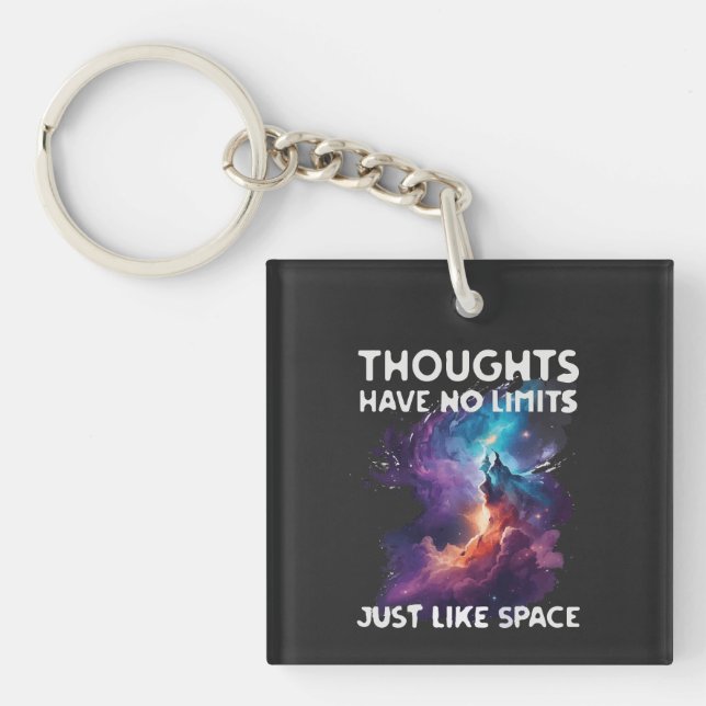 Thoughts Have No Limits Key Ring (Front)