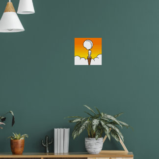 Thoughts in emptiness and solitude.  poster