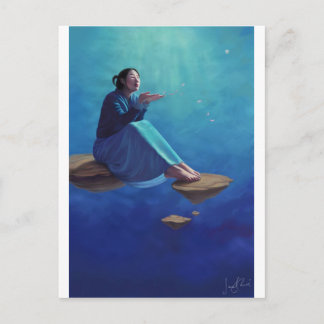 Thoughts Like Rose Petals Postcard