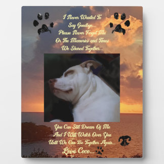 Thoughts of A Loved Pet Plaque