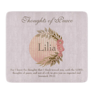 Thoughts of Peace Cutting Board