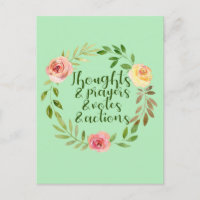 Thoughts Prayers Votes Actions Resist