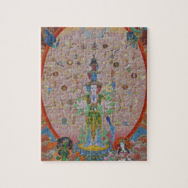 Thousand-Armed Avalokiteshvara Puzzle (Vertical)