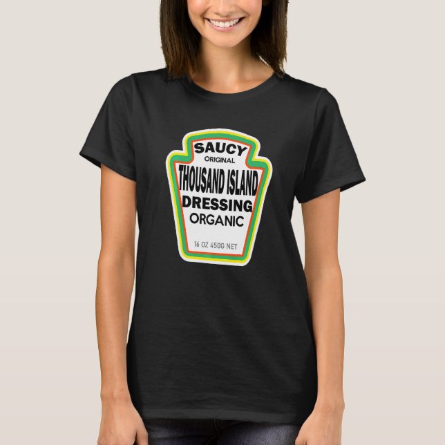 Thousand Island Dressing Salad Easy Halloween Cost T-Shirt (Front)