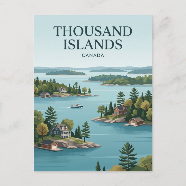 Thousand Islands Canada Postcard (Front)