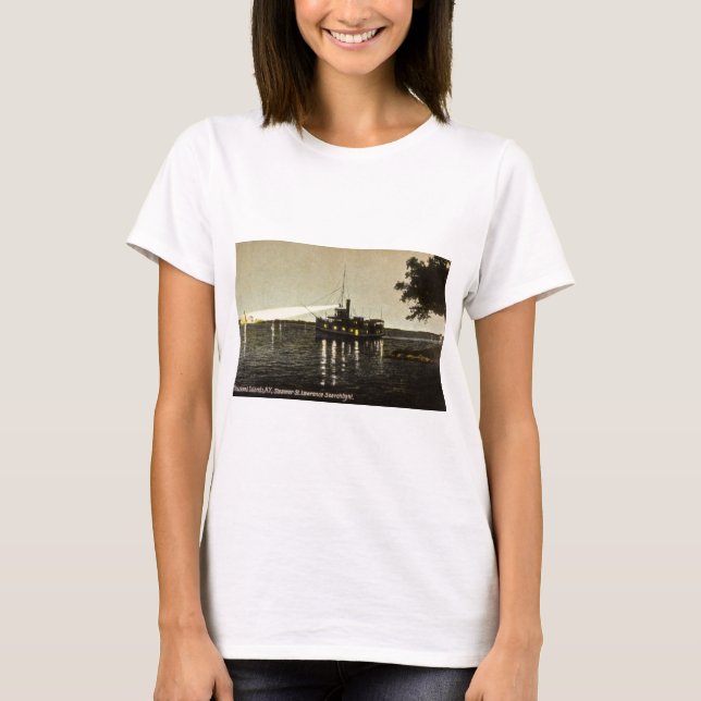 Thousand Islands, N.Y.,  St. Lawrence Searchlight T-Shirt (Front)
