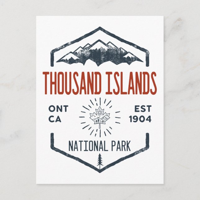 Thousand Islands National Park Canada Vintage Postcard (Front)