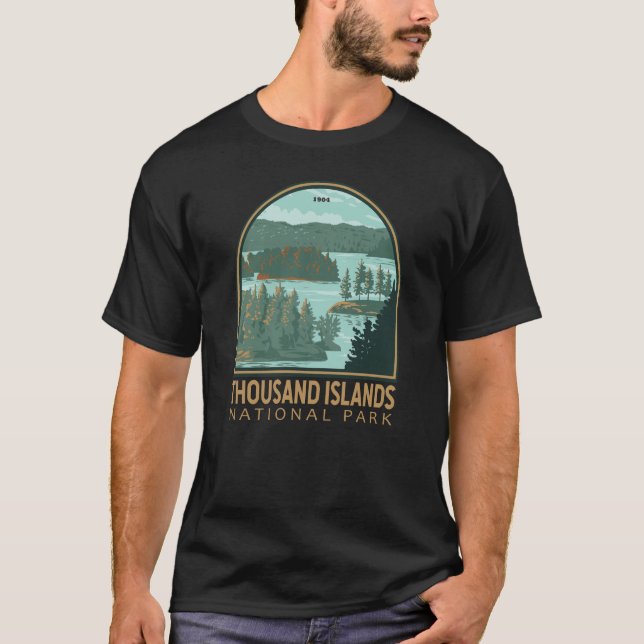Thousand Islands National Park Canada Vintage T-Shirt (Front)