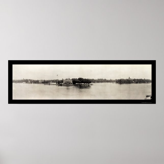 Thousand Islands, New York Photo 1909 Poster (Front)