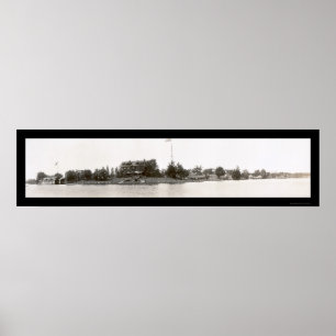 Thousand Islands NY Photo 1912 Poster