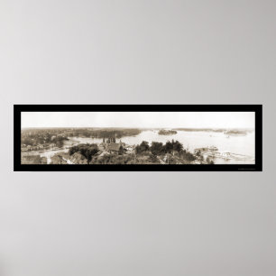 Thousand Islands NY Photo 1912 Poster
