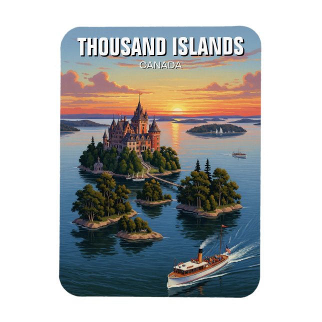 Thousand Islands Ontario Canada Magnet (Vertical)