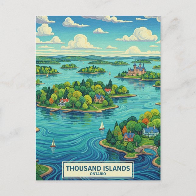 Thousand Islands Ontario Canada Postcard (Front)